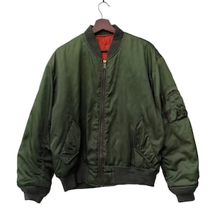 PICK!!! Vintage UNIQLO MA-1 Bomber Jacket Green Flight Jacket