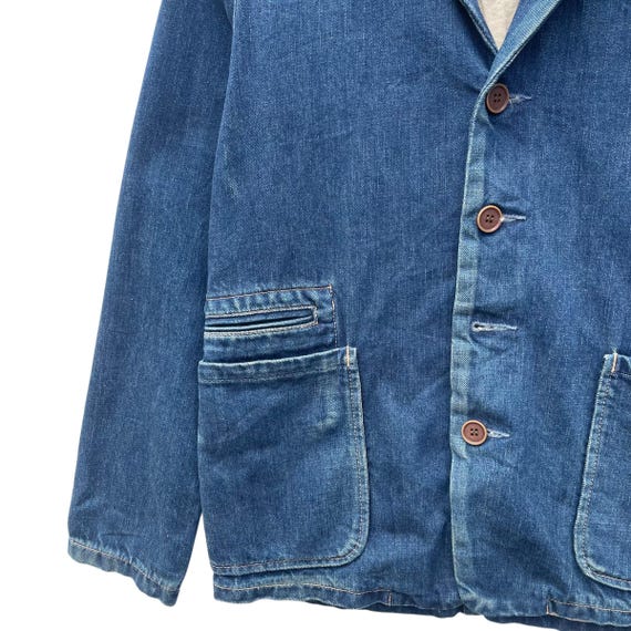 Vintage Omnigod Indigo Denim Workear Jacket - Etsy