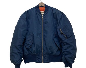 90s USA製 ALPHA MA-1 flight bomber jacket 90s Alpha Industries Ma1 Flyer Vintage Nylon Bomber Jacket XL | eBay