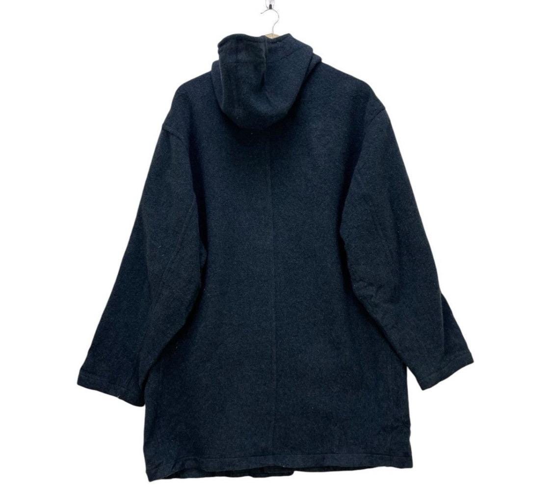 LL Bean Coat Size Large Men's Blue Hooded Jacket Made In USA