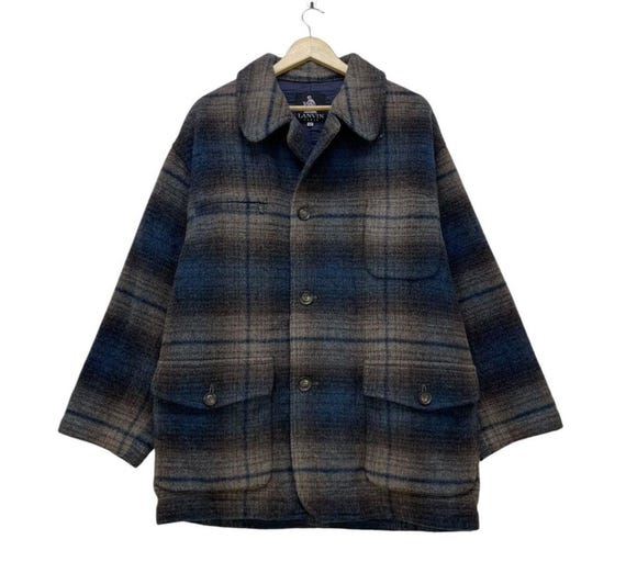 Lanvin, Vintage Lanvin Lanvin Wool Printed Tartan Jacket