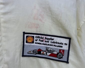 Vintage Shell Formula One Supplier Lubricant to Honda Marlboro