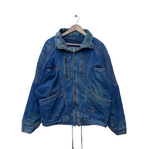 Vintage Fittz Denim Bomber Jacket