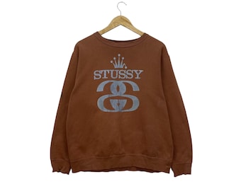 Vintage Stussy 80s Stussy Peace and Prosperity Hoodie Green Rare