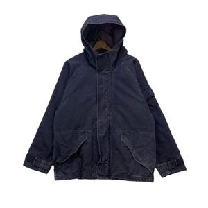 Vintage Oshkosh Worker Heavy Cotton Hooded Jacket Oshkosh Military Styled Jacket