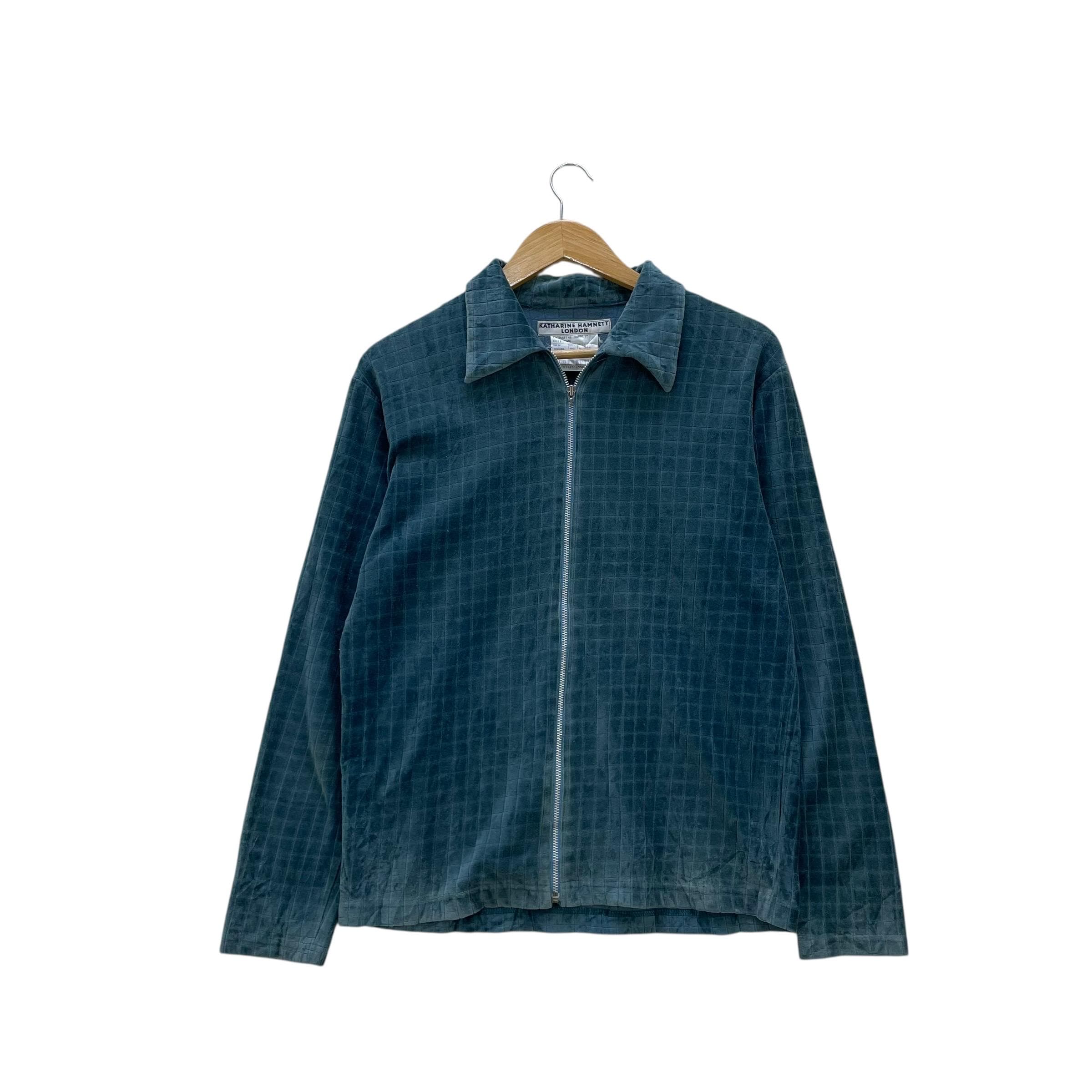 KATHARINE HAMNETT Velvet Zip Jacket M Katharine Hamnett F⁄W 1990 