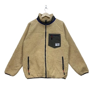 Vintage Power To The People Deep Pile Single Pocket Jacket Size Large