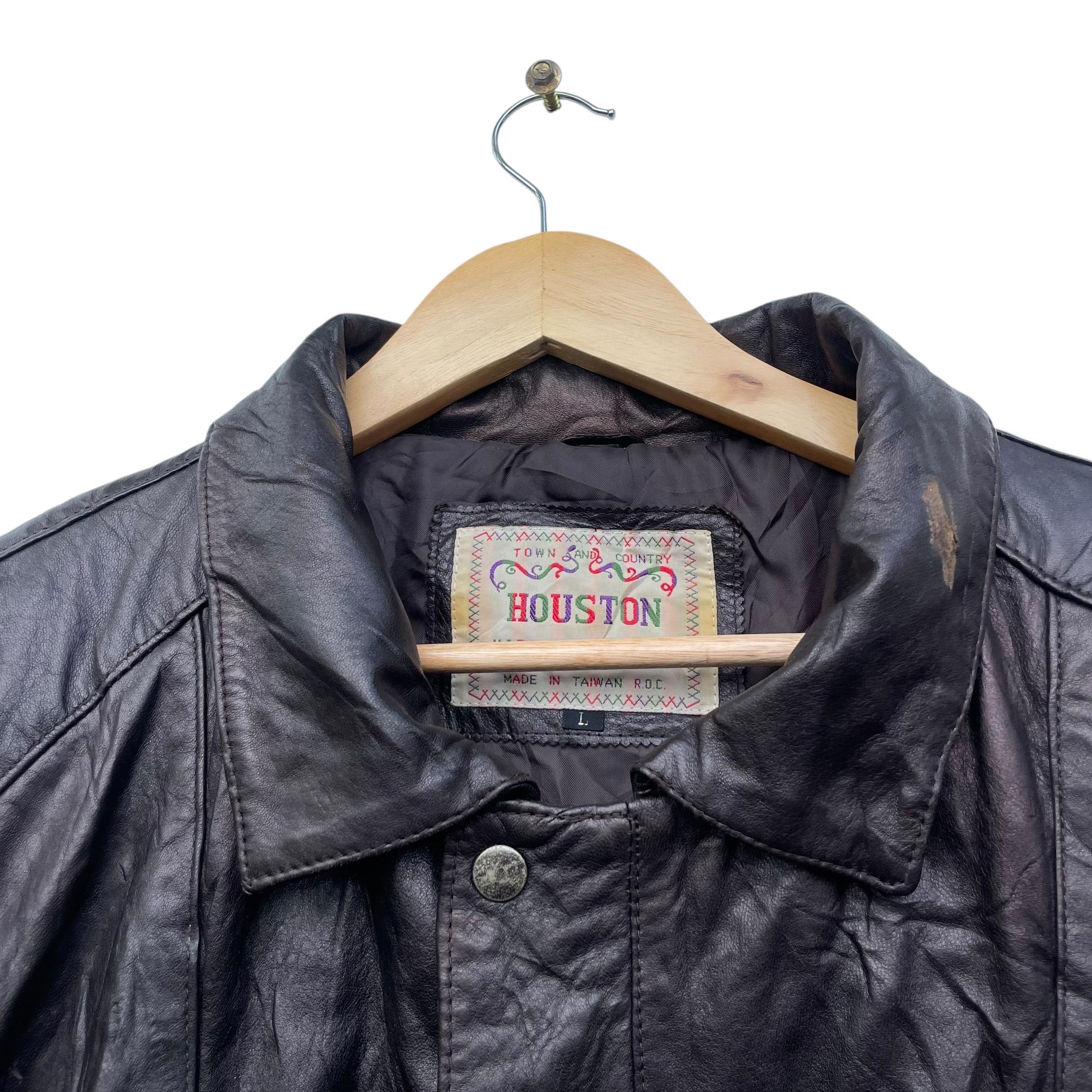 HOUSTON HARAJUKU MOTHER 90s ラムレザージャケット 黒 HOUSTON