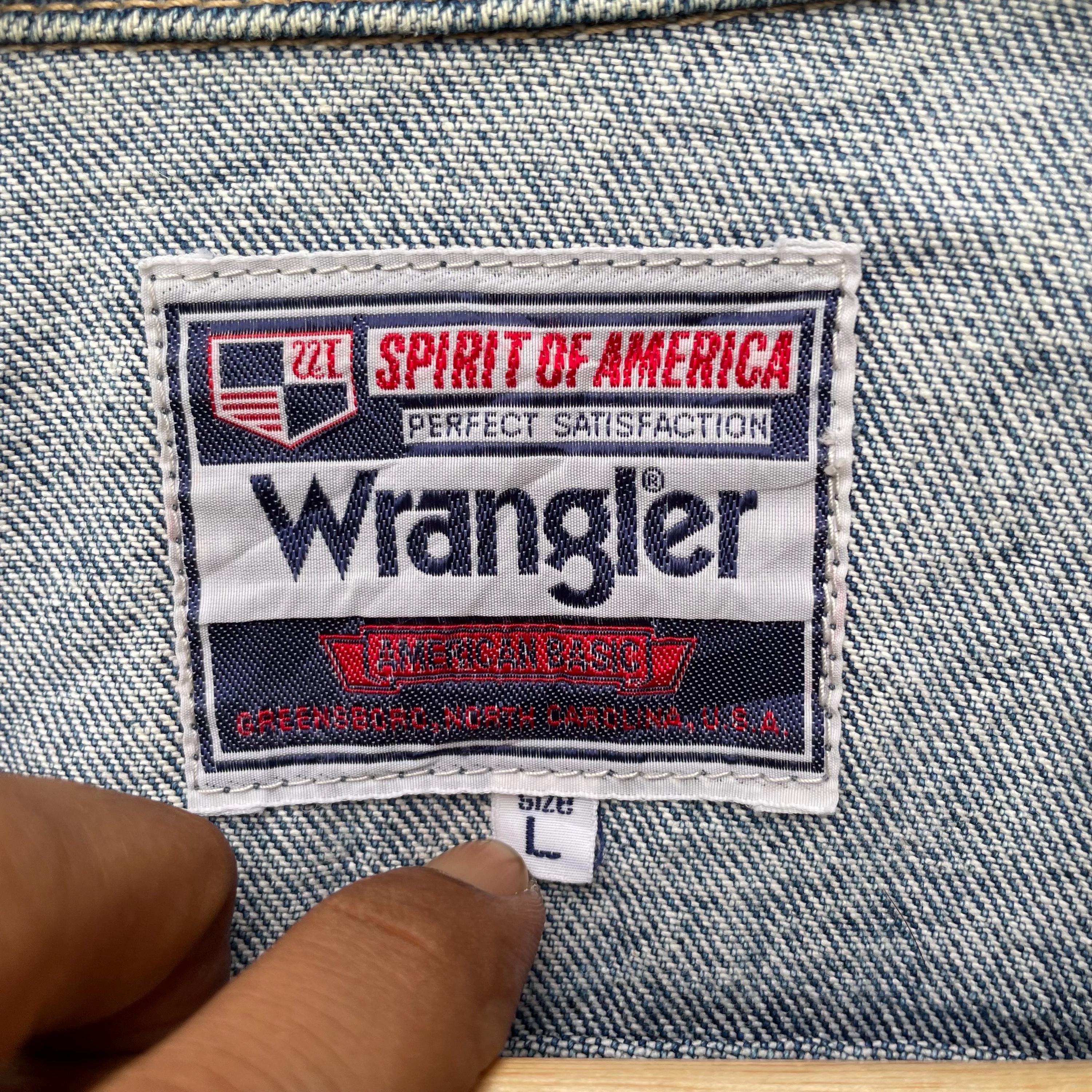 Vintage Wrangler Spirit of America Trucker Denim Jacket - Etsy