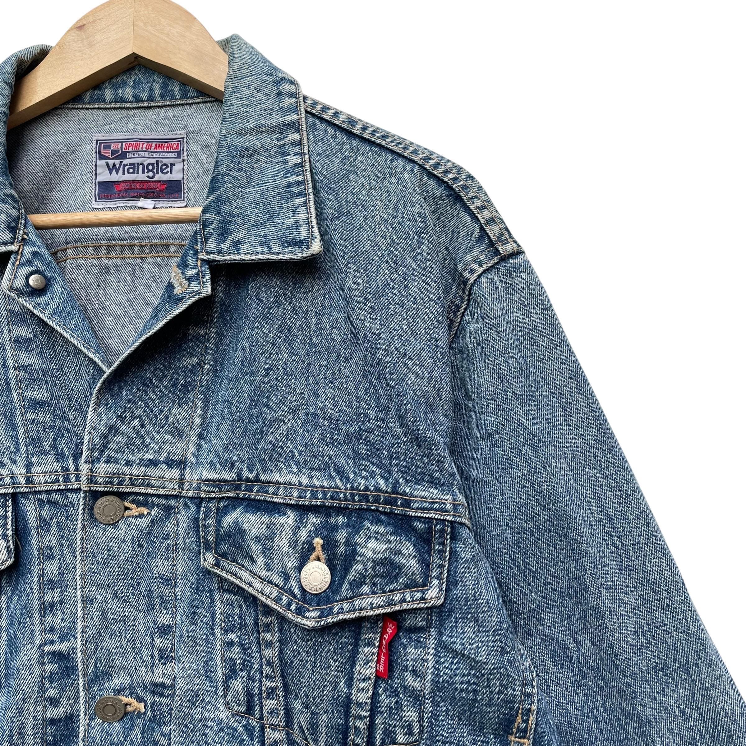 Vintage Wrangler Spirit of America Trucker Denim Jacket - Etsy Denmark