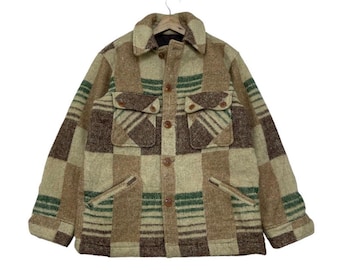 vintage Van Jacket - Veste en laine color block