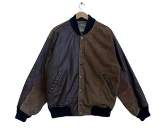 Vintage 90s Kansaiman Yutakanishimura Genuine Leather Bomber Vintage 90s Kansaiman Yutakanishimura Genuine Leather Bomber