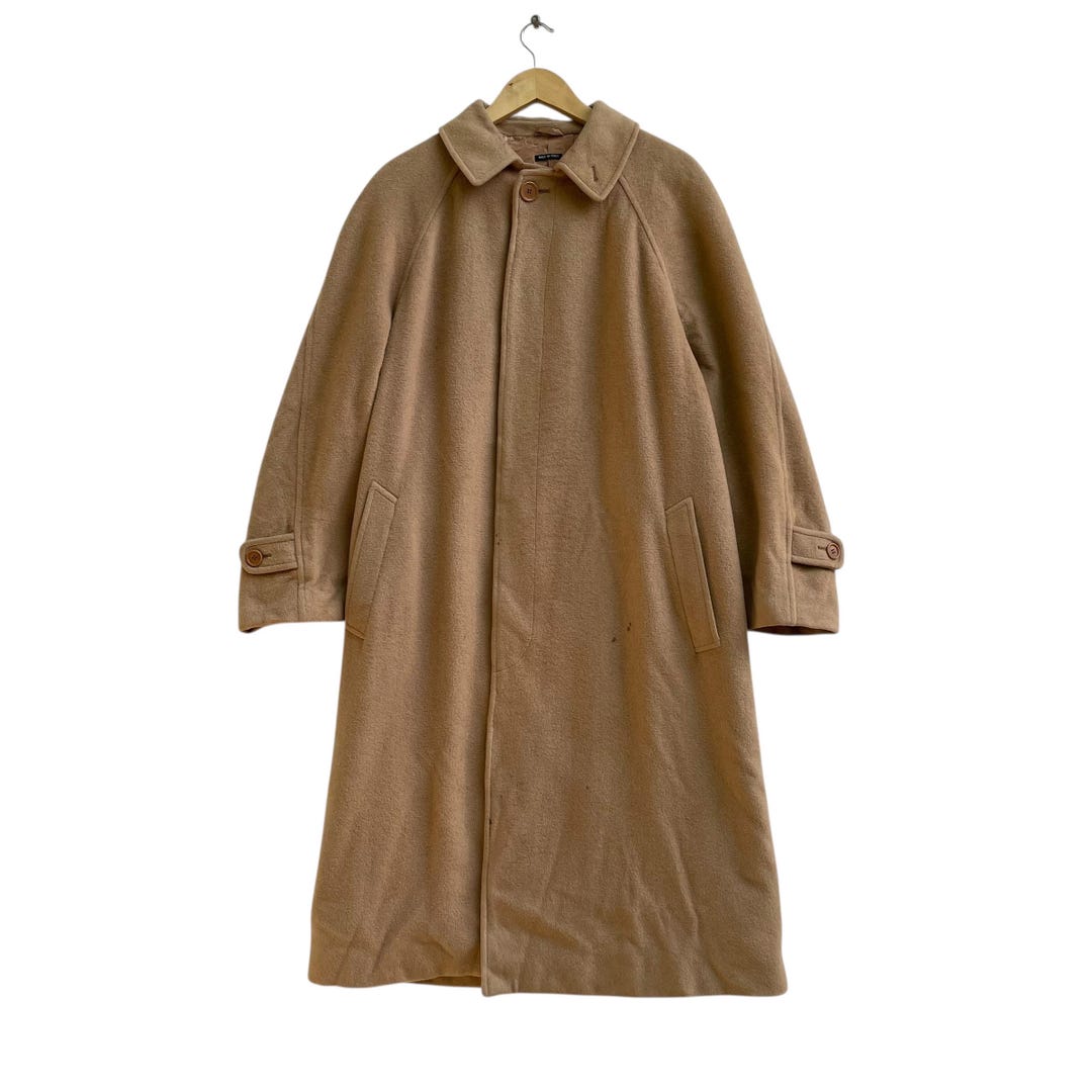 Vintage 90s Giorgio Armani Wool Long Coat Jacket - Etsy