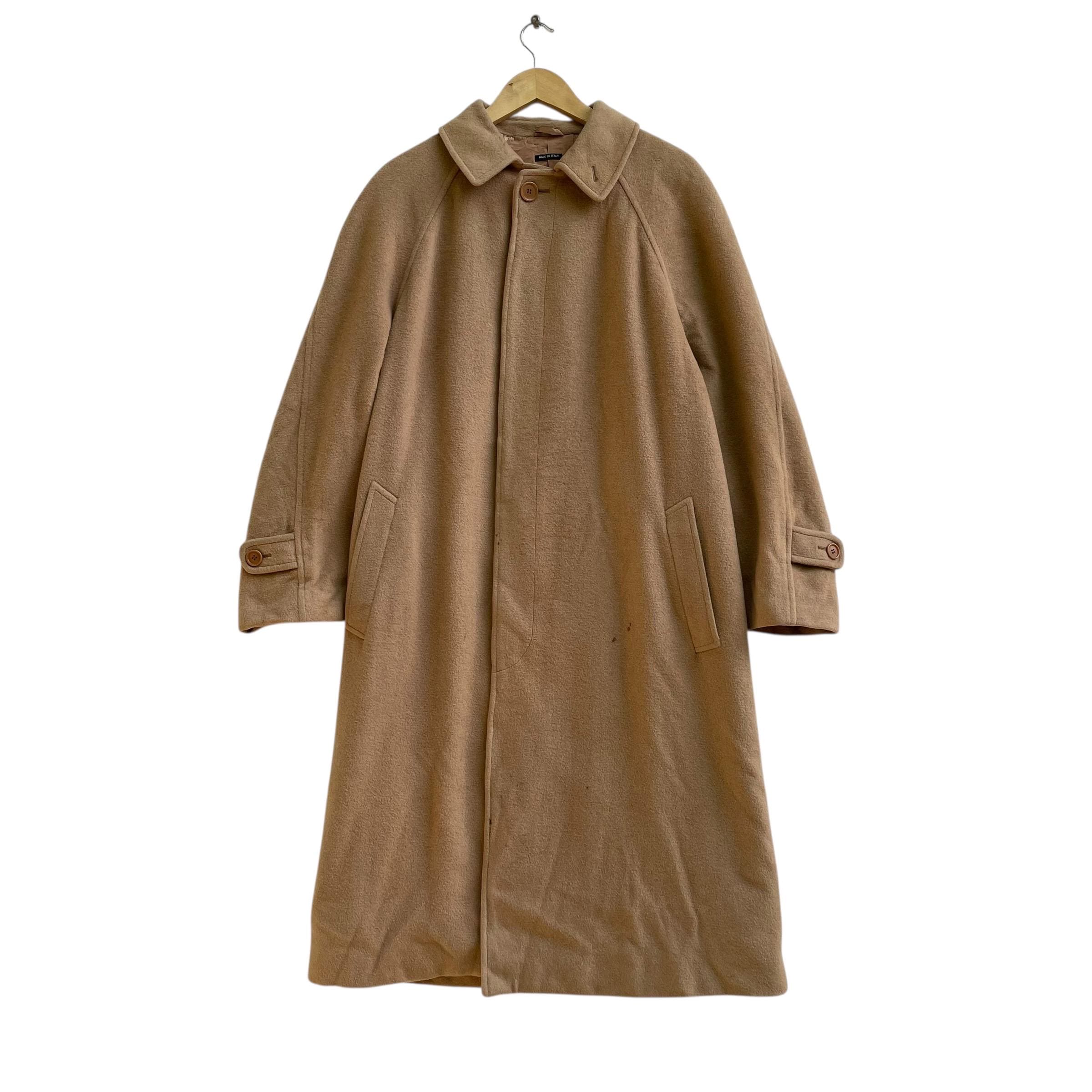 Vintage 90s Giorgio Armani Wool Long Coat Jacket - Etsy