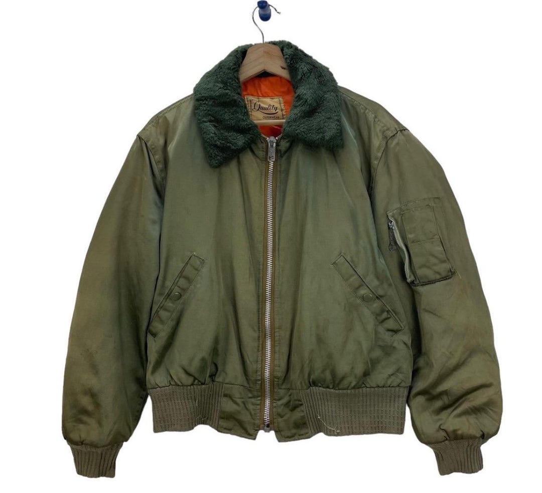 Ameri vintage　10th JACKET Vintage Bomber Flight Jacket Us Air Force Jacket - Etsy