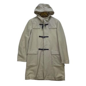 Ined Homme Wool Japanese Brand Toggles Button Hooded Long Coat Jacket Size Free