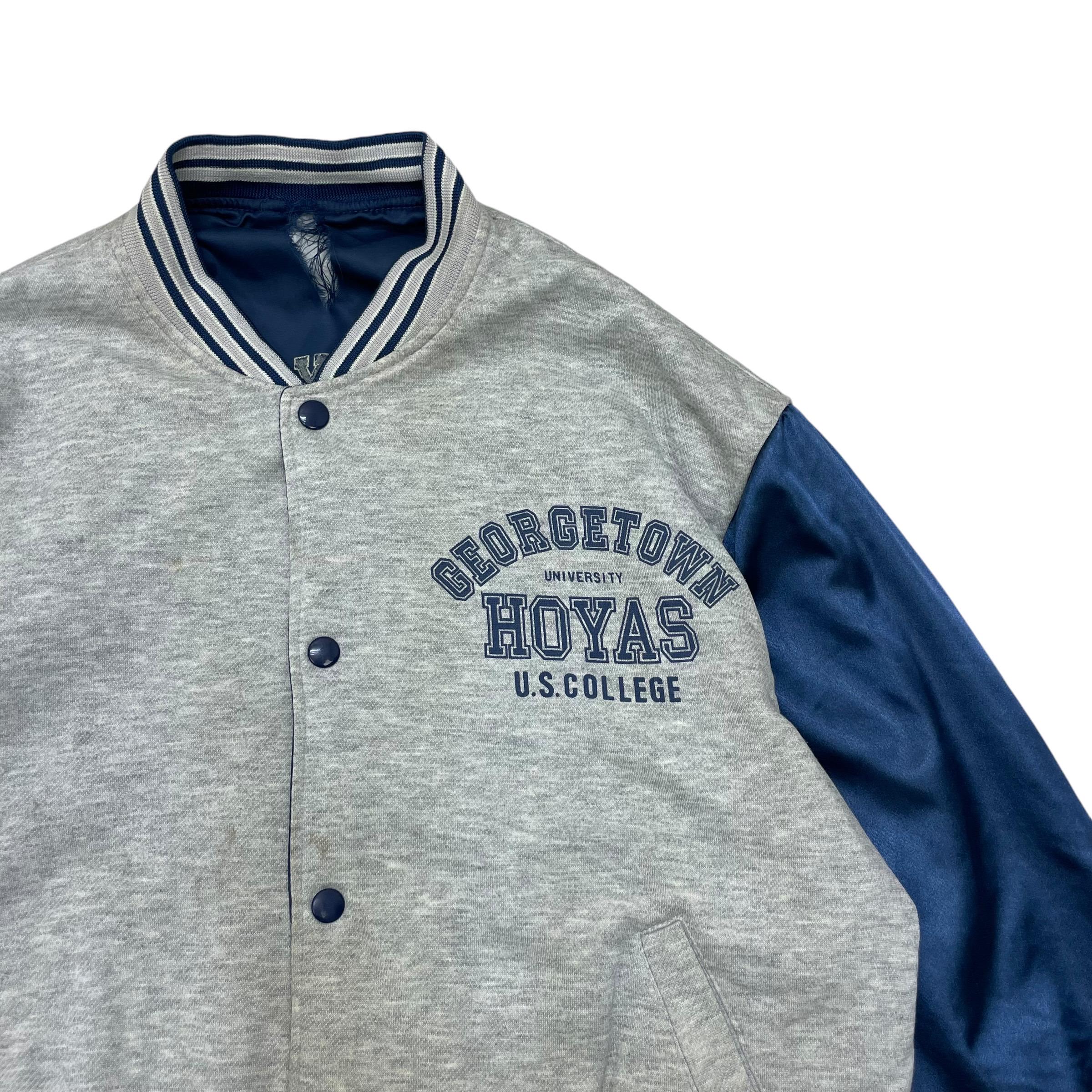 Vintage 90s Georgetown Hoyas Big Logo Bulldog Reversible Jacket - Etsy
