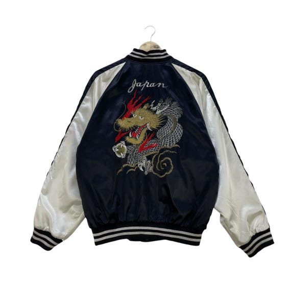 Rock'aBeat ドラゴン刺繍 スカジャン 日本製 日本製ドラゴン刺繍スカジャン Rock'aBeat ドラゴン刺繍 スカジャン