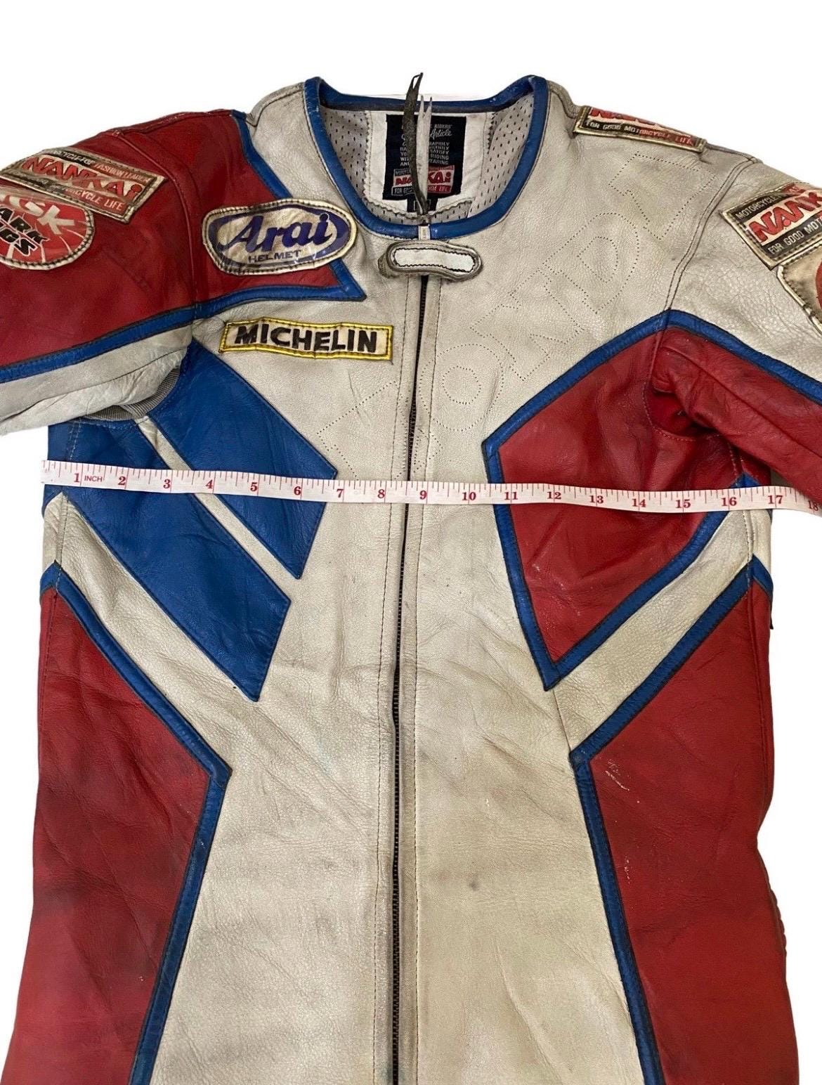 Vintage Nankai Honda Racing Leather Suit Biker Jacket - Etsy