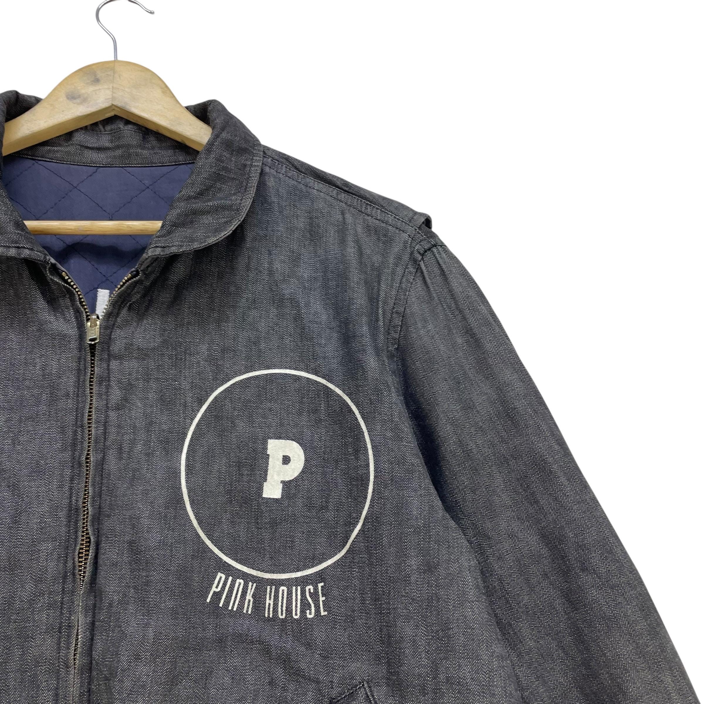 ジャケット・アウター PINK HOUSE / 90s school tailored jacket Vintage 90s Pink House Reversible Zipper up Spellout Logo