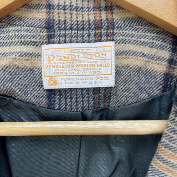 Vintage Pendleton Checked Jacket Made In Usa - image 6