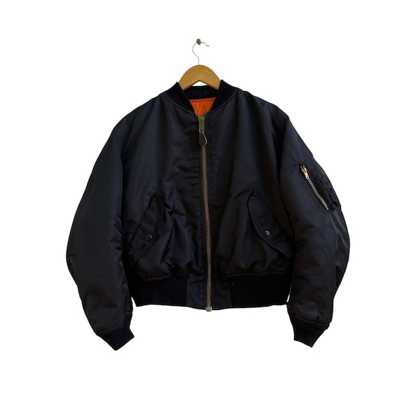A BOMBER USA　ブラック ダブルライダースジャケット　USED美品 s-l400.jpg