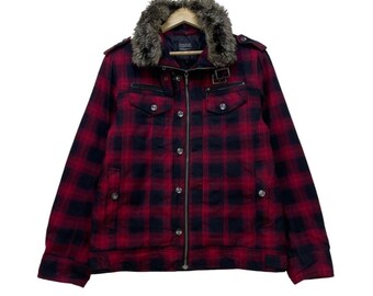 Slpendid Checked Shadow Plaid Jacket Size Large