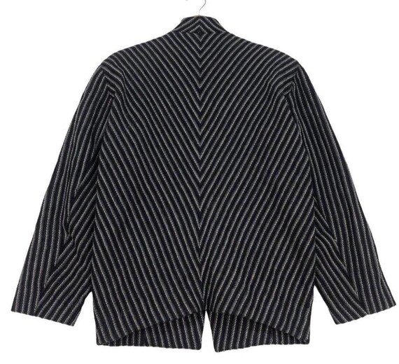 Vintage 80s Issey Miyake Wool Stripe Jacket - Etsy