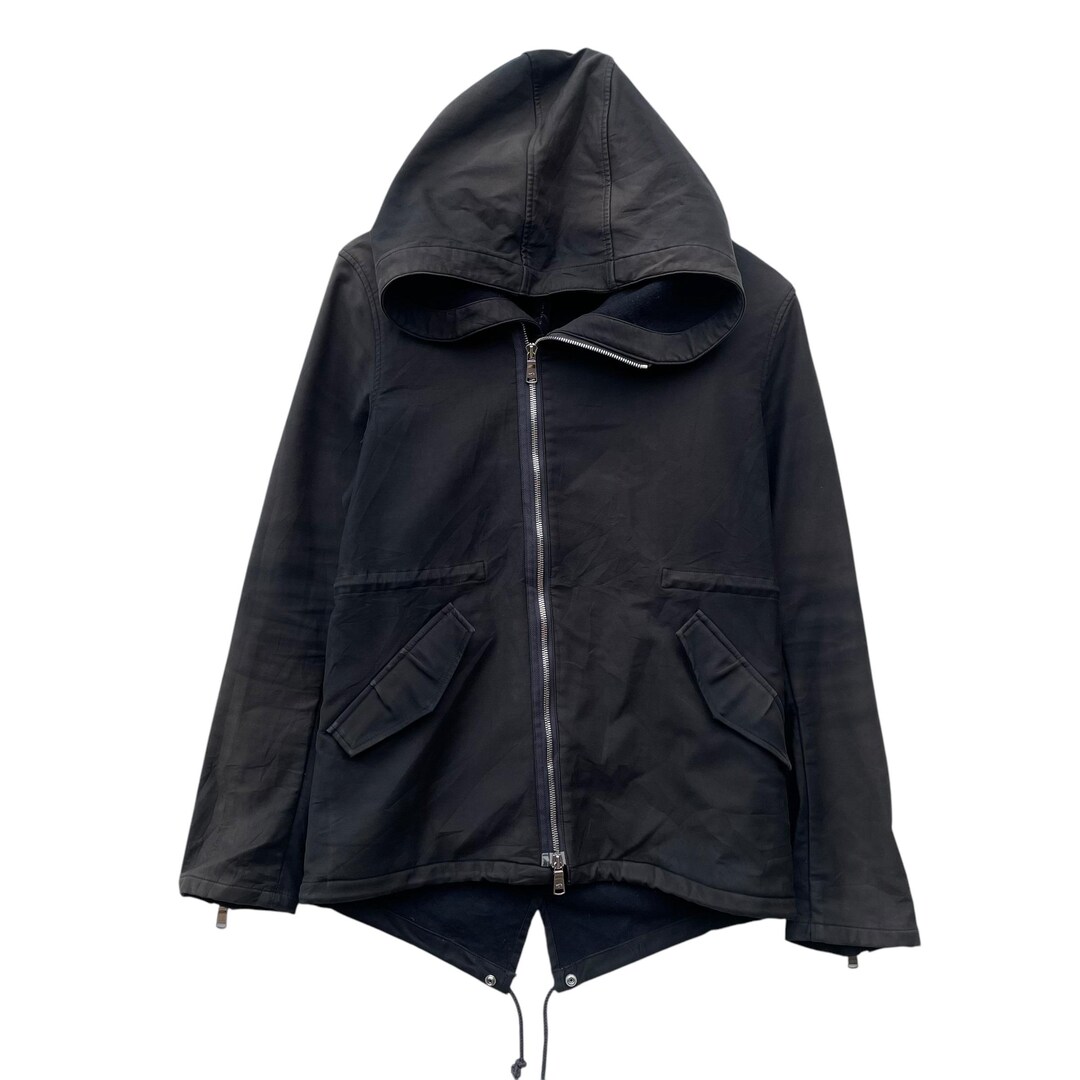 黒夢 Big Silhouette Parka 切裂螺旋 mardigras Big Silhouette Zip Parka 切裂螺旋 - 黒夢 Official Goods Store