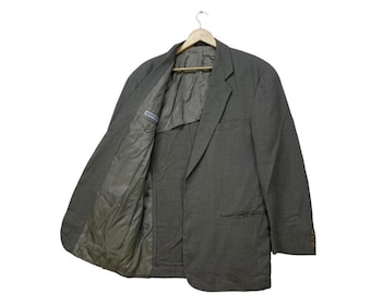 Vintage 90s Emporio Armani Long Coat Jacket Made in Italy Size 46