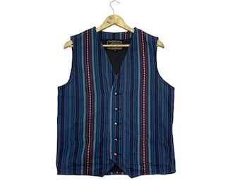 Vintage Trujillo's Weaving Shop Chimayo Hand Woven Vest Small - Etsy
