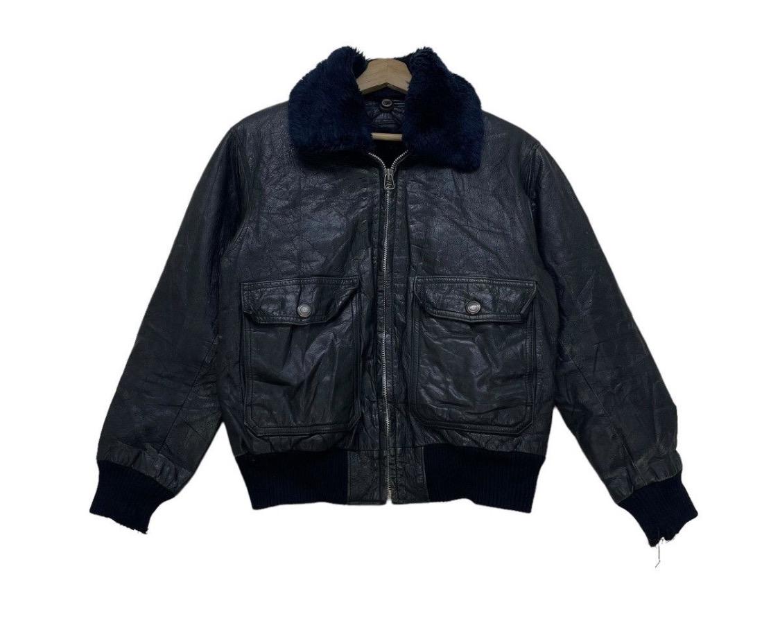 Vintage Japanese Brand Leather Aviator Military A2 Jacket - Etsy