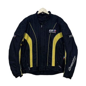 Vintage Racing Team Elf Competition Motorcycle Biker Jacket SiE Large