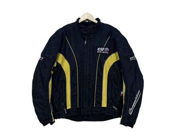 Vintage ELF Motorsport Riding Motorcycle Jacket - Etsy