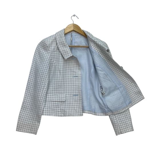 Courrèges, Rare Vintage Courrèges houndstooth cropped jacket