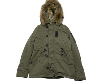 Chaqueta vintage de piel sintética Moussy Parka