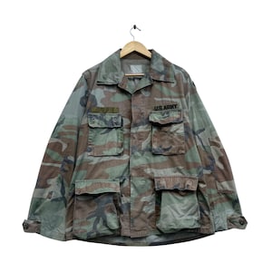 Chaqueta de camuflaje vintage del ejército estadounidense