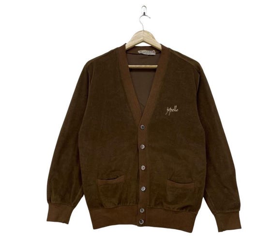 Vintage 70s 80s Cardigan Jacket By Jopelle Sportwear Size Large