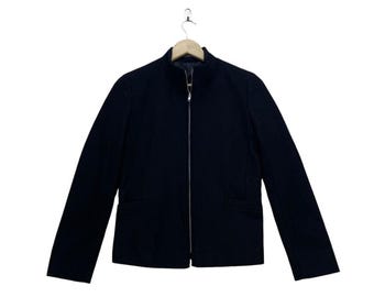 Japanese Brand Ined Wool Cropped Style Jacket