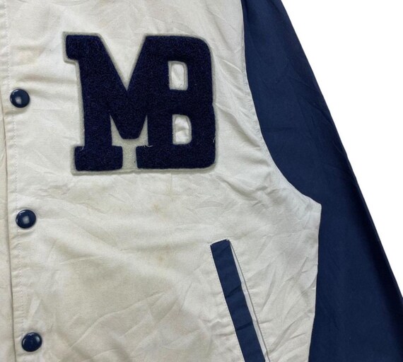 Vintage Bomber Varsity Macbeth Snap Button Jacket - image 3