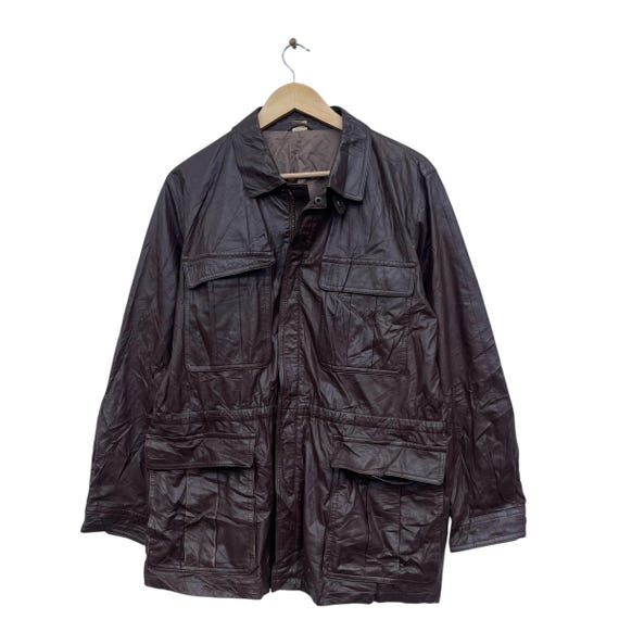Vintage Japanese Brand Intermezzo Durban Leather Jacket - Etsy