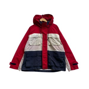 Vintage Tommy Hilfiger Multi Color Hooded Jacket