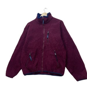 Casaco Vintage LL Bean Marron Fleece