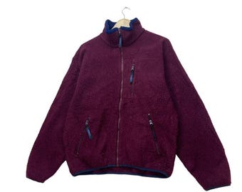 Vintage 80s L.l.bean Fleece Lined Nylon Jacket USA - Etsy