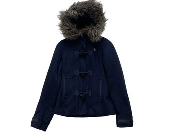 Vintage Abercrombie Fitch fuskpälsjacka