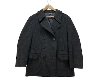 Aquascutum Double Breasted Wool Coat - Etsy