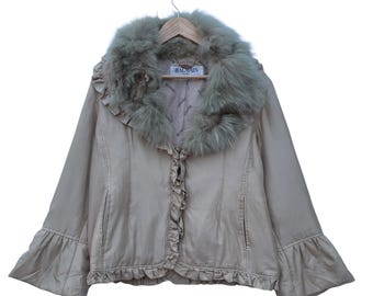 Vintage Balmain Paris Drape Monogram Lining  Jacket