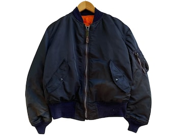 Alpha Industries MA-1 Light Bomber Jacket: Navy Primaloft Flight