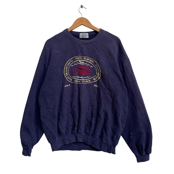 J.Press, Vintage J Press Embroidered Big Logo Sweatshirt Crewneck Jumper Jacket