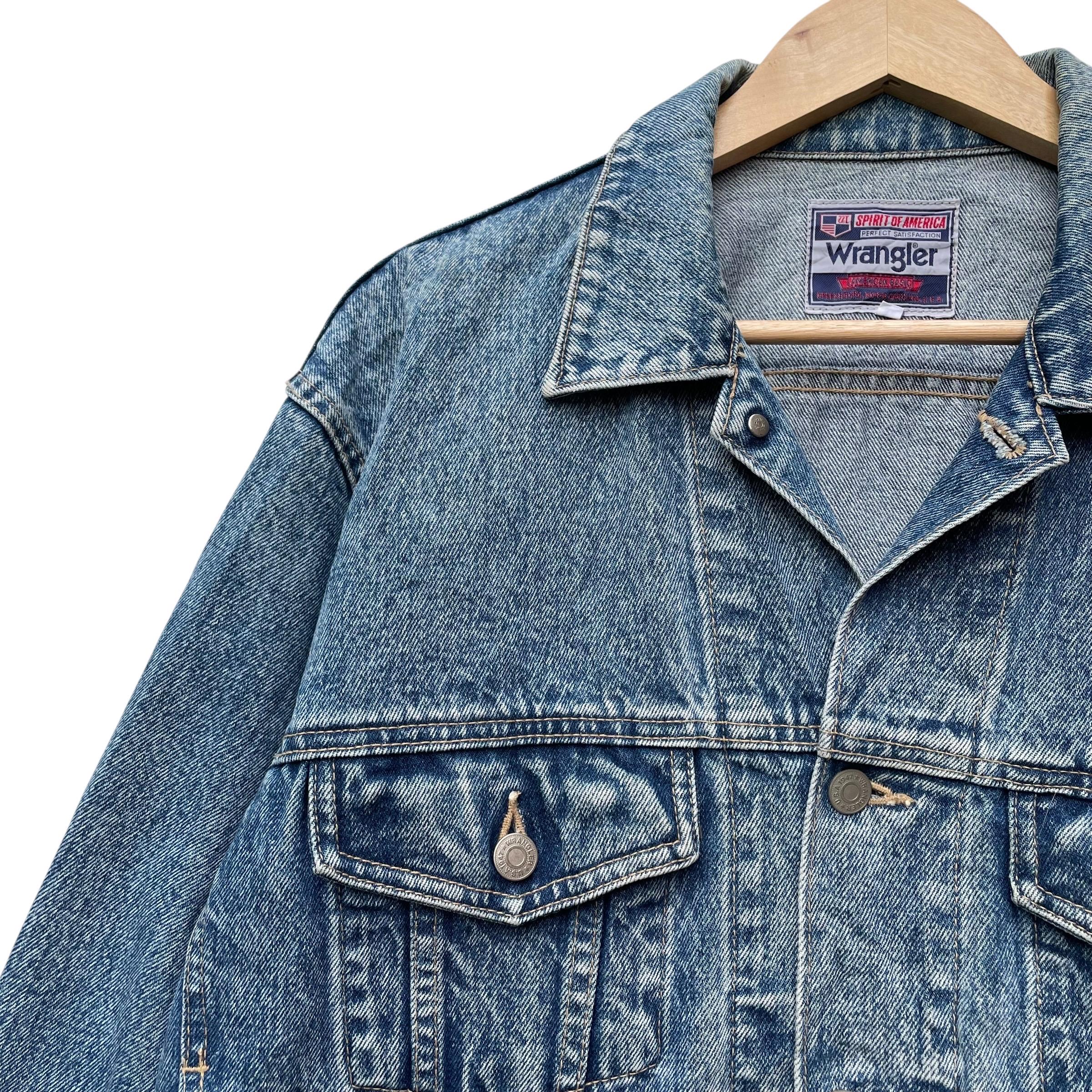 Vintage Wrangler Spirit of America Trucker Denim Jacket - Etsy